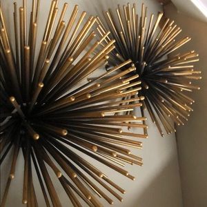 NWT still in box, gold wall decor pieces